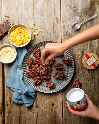 Schoko-Crossies mit Mandelmus und Fleur de Sel