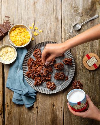 Schoko-Crossies mit Mandelmus und Fleur de Sel 