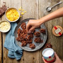 Schoko-Crossies mit Mandelmus und Fleur de Sel 